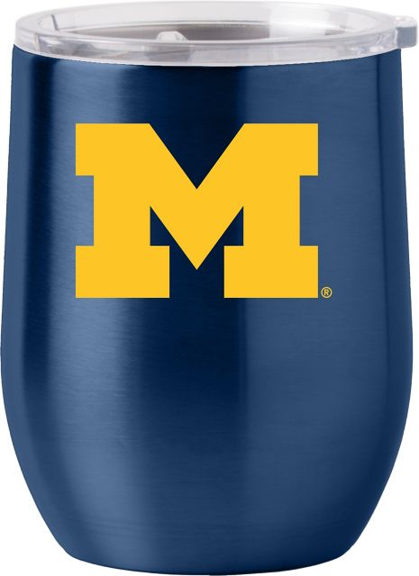 Michigan Wolverines 16oz Gameday Stainless Curved Beverage