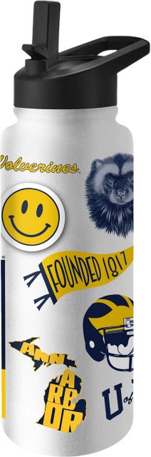 Michigan Wolverines 34oz Native Quencher Bottle