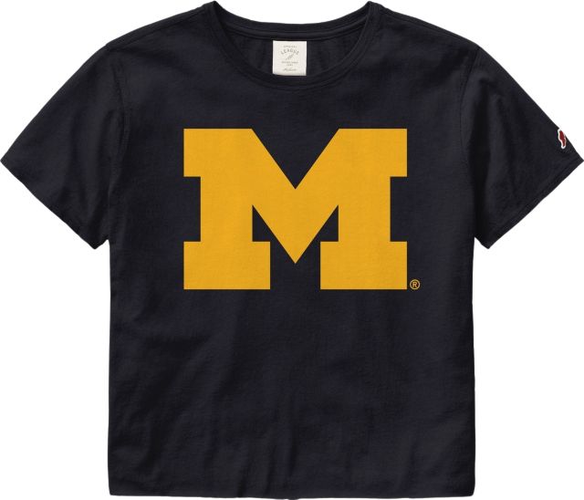 Michigan Wolverines Women's Crop Short Sleeve T-Shirt