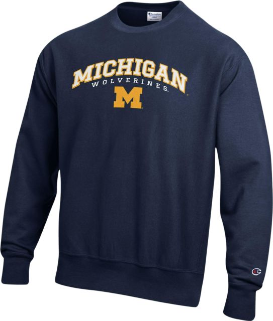 Michigan Wolverines Reverse Weave Crewneck Sweatshirt