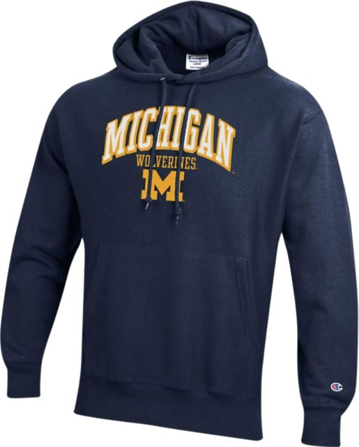 Michigan Wolverines Reverse Weave Hooded Sweatshirt