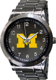 Michigan Wolverines 44mm Men's Metal Watch