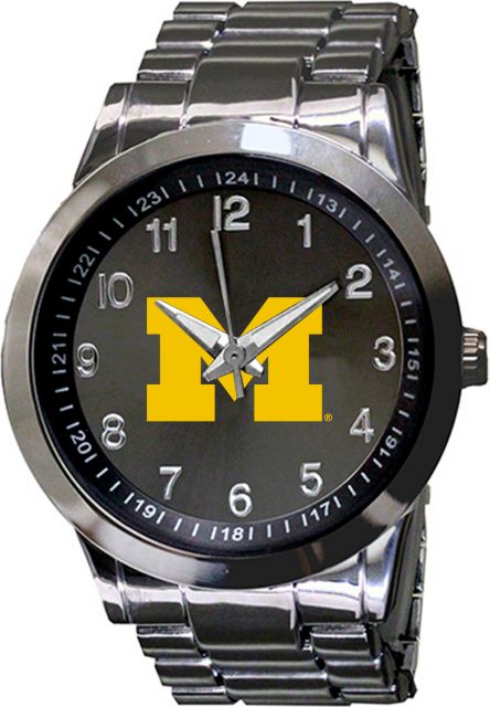 Michigan Wolverines 44mm Men's Metal Watch