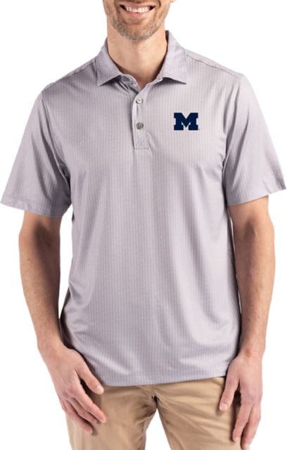 Michigan Wolverines Pike Eco Shadow Check Print Polo 