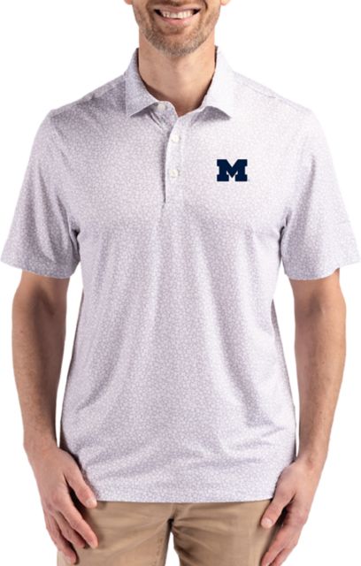 Michigan Wolverines Pike Eco Flora Print Polo