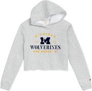 Michigan Wolverines Women's Crop Hooded Sweatshirt