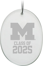 Michigan Wolverines Class of 2025 Oval Ornament