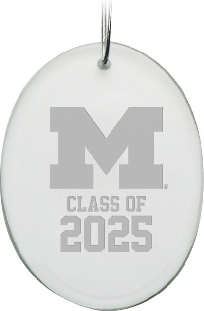 Michigan Wolverines Class of 2025 Oval Ornament