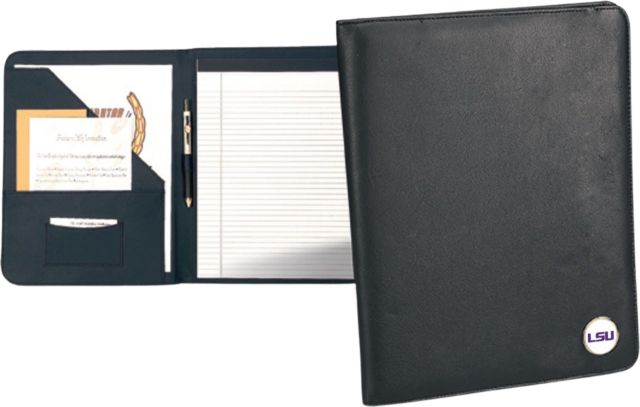 LSU Tigers CSI Beautiful Writing Portfolio (Gift Boxed) With Colored Medallion