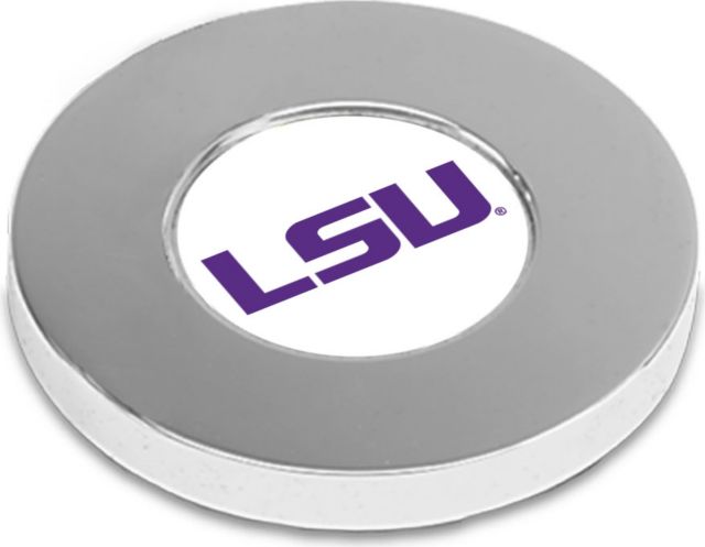 LSU Tigers CSI Silver Paperwitheight (Gift Boxed) With Colored Medallion