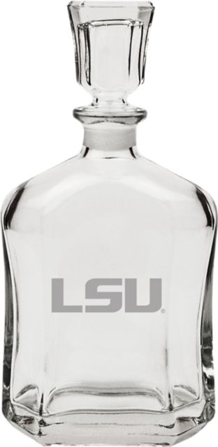 LSU Tigers Jar Crystal Whisky Decanter 23.75 Oz