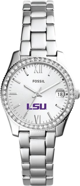 LSU Tigers Fossil Scarlette Mini Three-Hand Date Watch