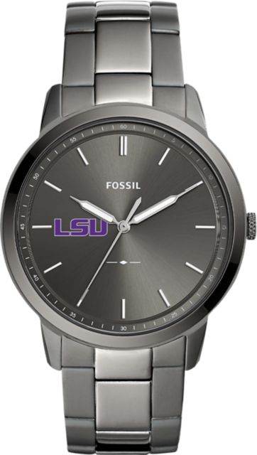 LSU Tigers Fossil The Minimalist Three-Hand Smoke Watch