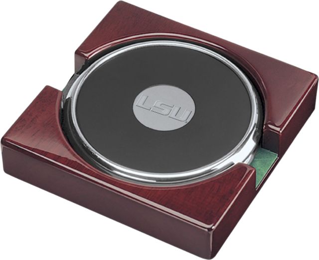 LSU Tigers Set of Two Silver Coasters