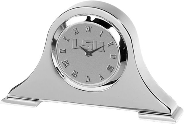 LSU Tigers Gold Napoleon Desk Clock