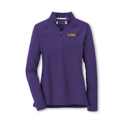 LSU Tigers Peter Millar Women's Perth Raglan Quarter Zip