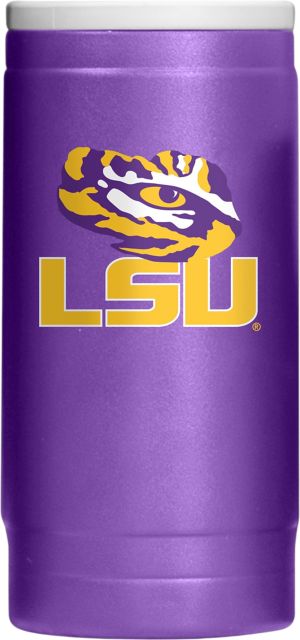LSU Tigers Flipside Powder Coat Slim Can Coolie