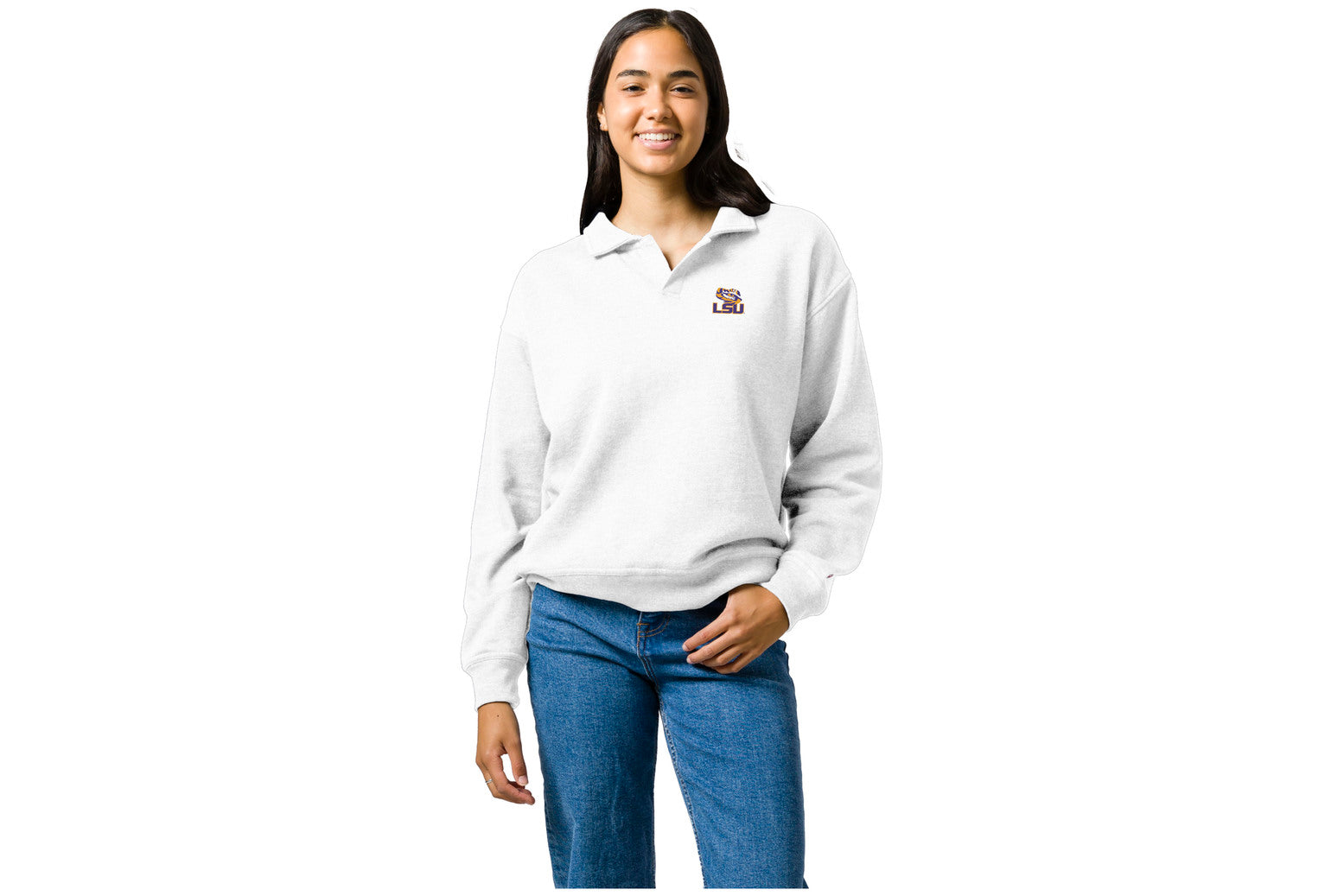 LSU Tigers Women’s Collared Pullover