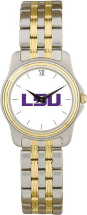LSU Tigers CSI Women's Two Tone Wristwatch With Colored Medallion
