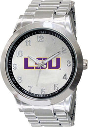 LSU Tigers 44mm Men's Stainless Steel Watch