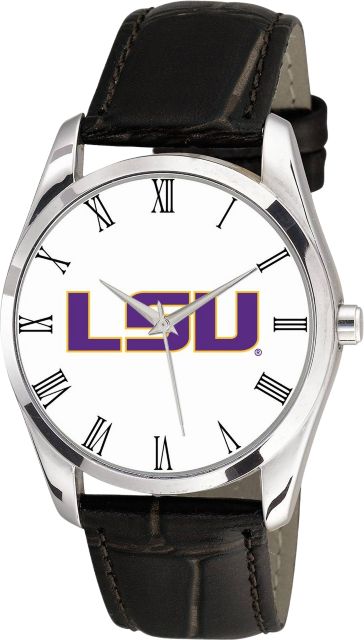 LSU Tigers 26mm Ladies Leather Watch