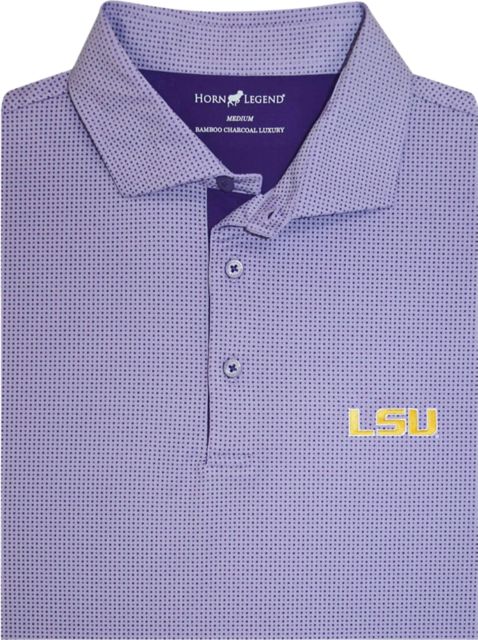 LSU Tigers Checkers Polo