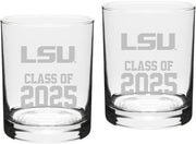 LSU Tigers Class of 2025 Set of 2 - 14 oz Glass