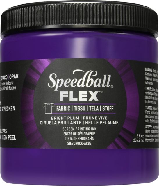 Flex Screen Printing Ink Fabric 8OZ Bright Plum