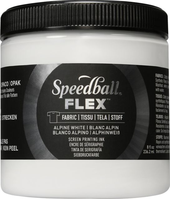Flex Screen Printing Ink Fabric 8OZ Alpine White