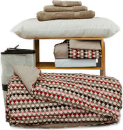 Essential 12 Piece Bedding Bundle in Zig Zag pattern, Twin XL, IN-STORE PICKUP ON FALL MOVE-IN DAY