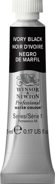 Professional Watercolor 5mL Ivory Black