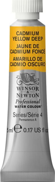 Professional Watercolor 5mL Cadmium Yellow Deep