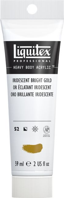 Heavy Body Acrylic 2oz Iridescent Bright Gold