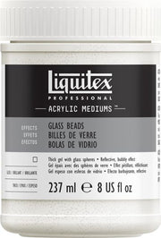 ACRYLIC MEDIUM TEXTURE GEL GLASS BEADS 8 OZ