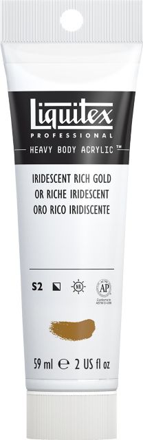 Heavy Body Acrylic 2oz Iridescent Rich Gold