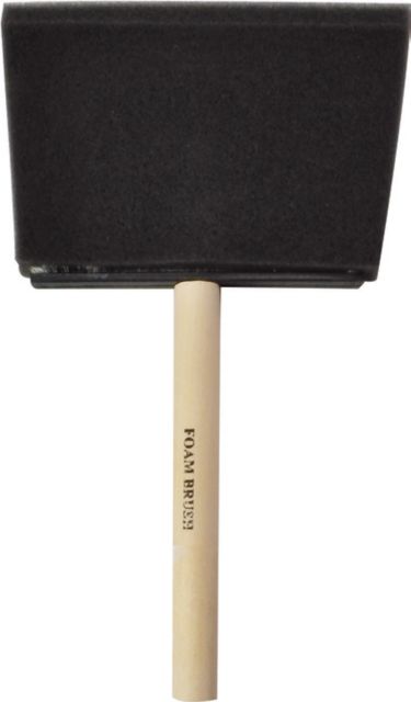 Wood Hand Foam Brush 4 Inch