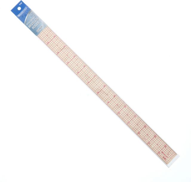 RULER GRAPH  BEVELED 1X15IN
